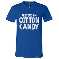 Pretend Im Cotton Candy Easy Halloween Costume V-Neck T-Shirt