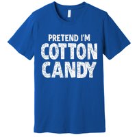 Pretend Im Cotton Candy Easy Halloween Costume Premium T-Shirt