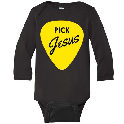 Pick Jesus Baby Long Sleeve Bodysuit