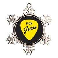 Pick Jesus Metallic Star Ornament