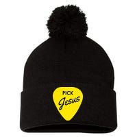 Pick Jesus Pom Pom 12in Knit Beanie