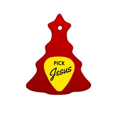 Pick Jesus Ceramic Tree Ornament