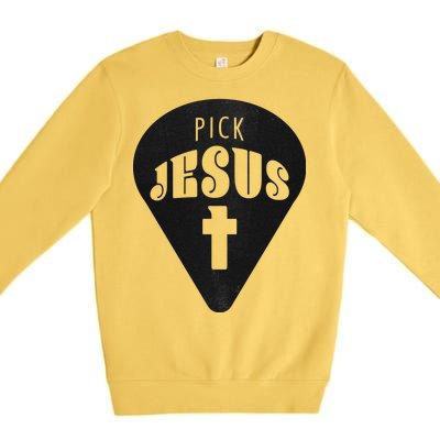 Pick Jesus Christian  Premium Crewneck Sweatshirt