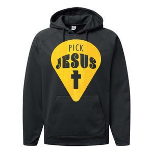 Pick Jesus Christian  Performance Fleece Hoodie