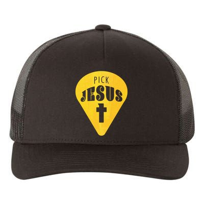 Pick Jesus Christian  Yupoong Adult 5-Panel Trucker Hat