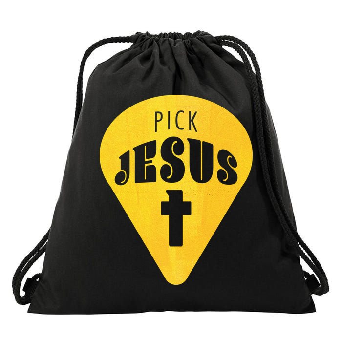 Pick Jesus Christian  Drawstring Bag