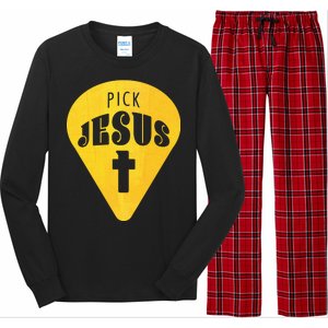 Pick Jesus Christian  Long Sleeve Pajama Set