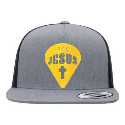 Pick Jesus Christian  Flat Bill Trucker Hat