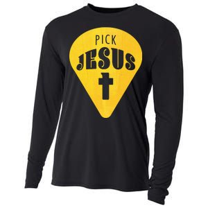 Pick Jesus Christian  Cooling Performance Long Sleeve Crew