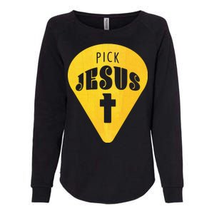 Pick Jesus Christian  Womens California Wash Sweatshirt