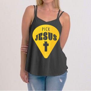 Pick Jesus Christian  Women's Strappy Tank