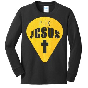 Pick Jesus Christian  Kids Long Sleeve Shirt