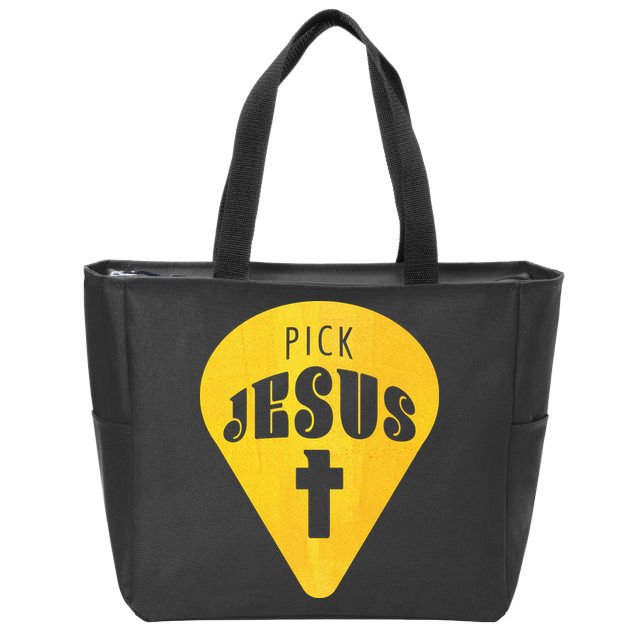 Pick Jesus Christian  Zip Tote Bag