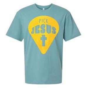 Pick Jesus Christian  Sueded Cloud Jersey T-Shirt