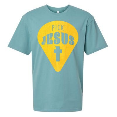 Pick Jesus Christian  Sueded Cloud Jersey T-Shirt