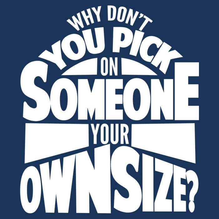 Pick On Someone Your Own Size Kids Hoodie