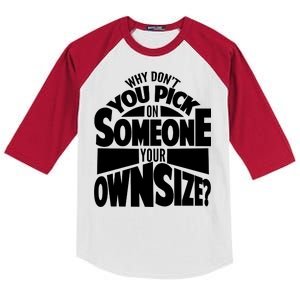 Pick On Someone Your Own Size Kids Colorblock Raglan Jersey