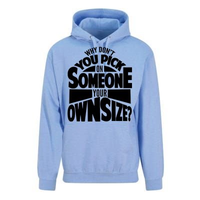 Pick On Someone Your Own Size Unisex Surf Hoodie