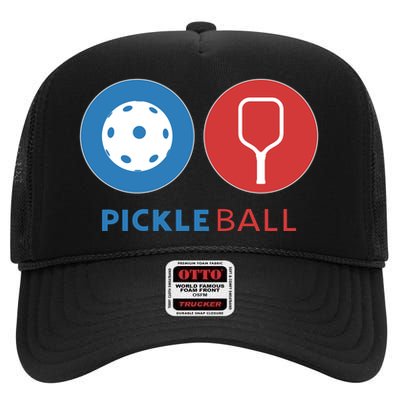 Pickleball High Crown Mesh Back Trucker Hat