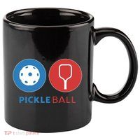 Pickleball 11oz C Handle Ceramic Mug