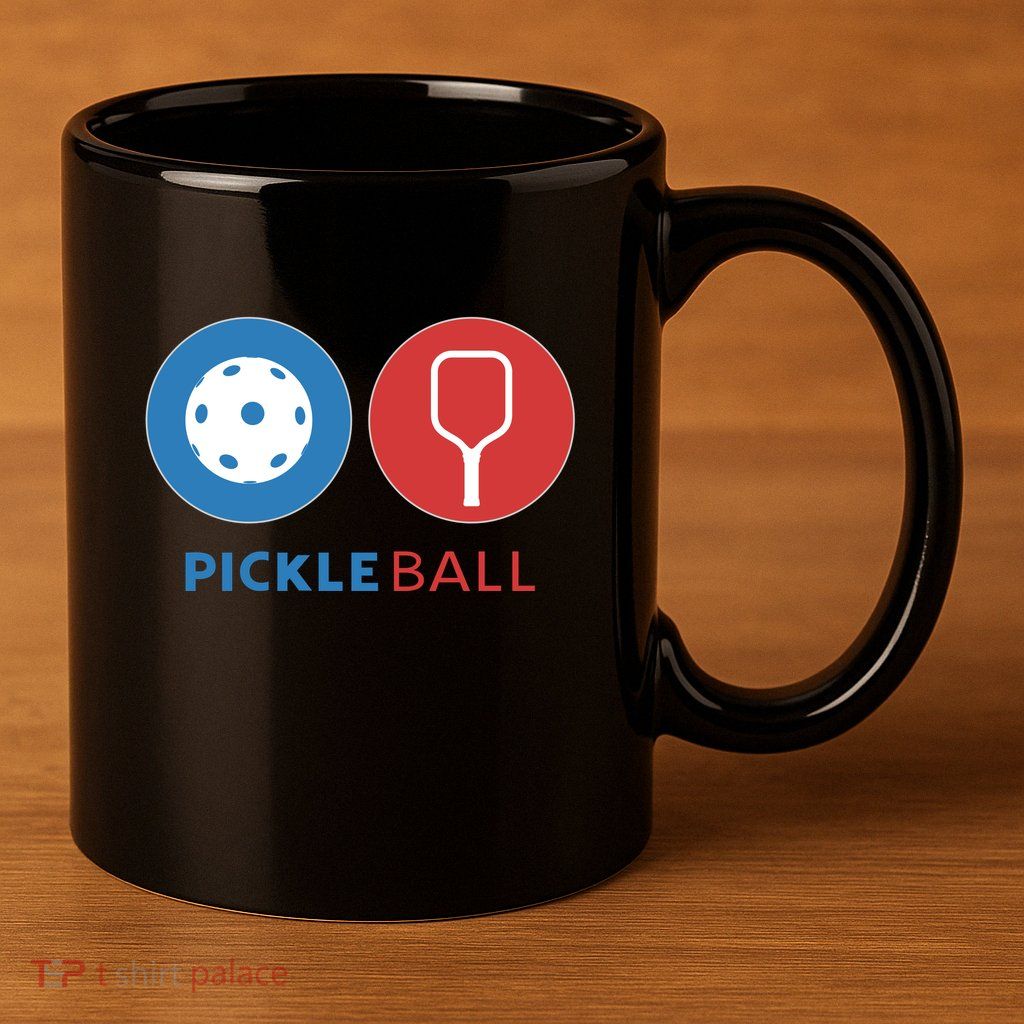 Pickleball 11oz C Handle Ceramic Mug