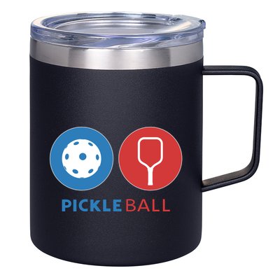 Pickleball 12oz Stainless Steel Coffee Mug