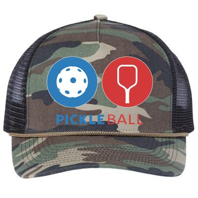 Pickleball Retro Rope Trucker Hat Cap