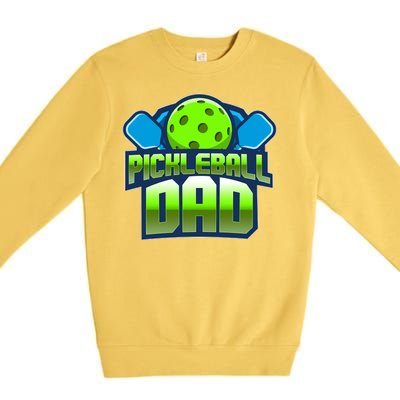 Pickleball Dad Premium Crewneck Sweatshirt