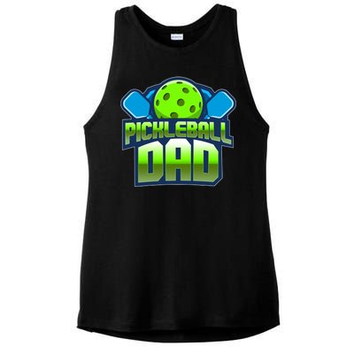 Pickleball Dad Ladies PosiCharge Tri-Blend Wicking Tank