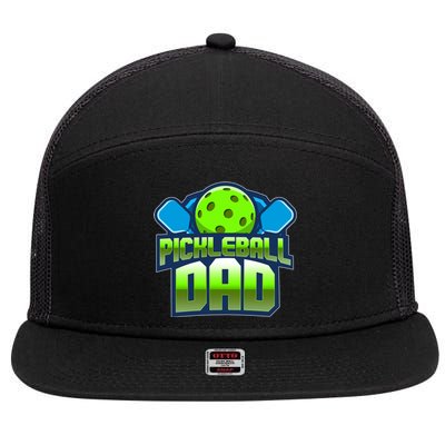 Pickleball Dad 7 Panel Mesh Trucker Snapback Hat