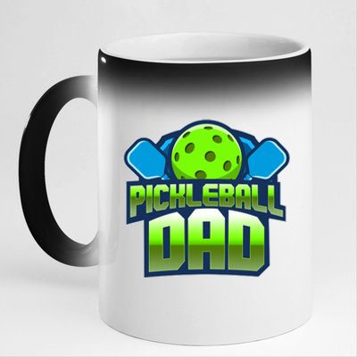 Pickleball Dad 11oz Black Color Changing Mug