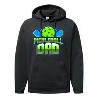 Pickleball Dad Performance Fleece Hoodie