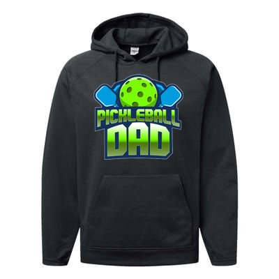 Pickleball Dad Performance Fleece Hoodie