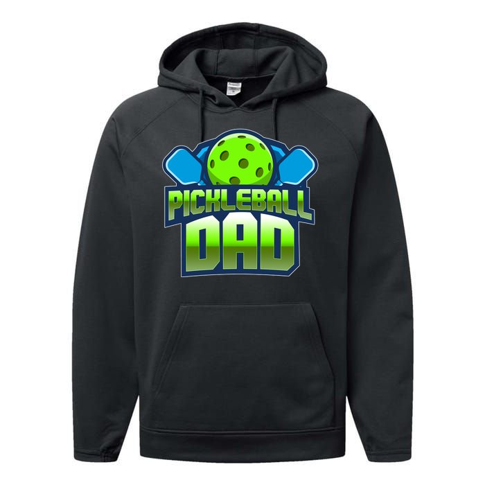 Pickleball Dad Performance Fleece Hoodie