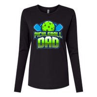 Pickleball Dad Womens Cotton Relaxed Long Sleeve T-Shirt