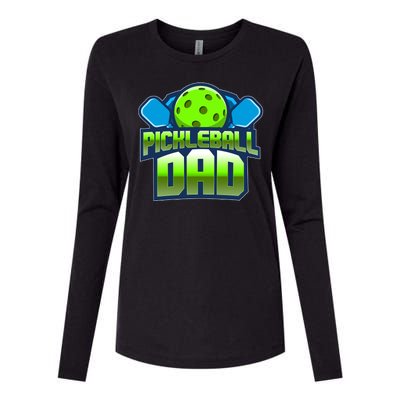 Pickleball Dad Womens Cotton Relaxed Long Sleeve T-Shirt