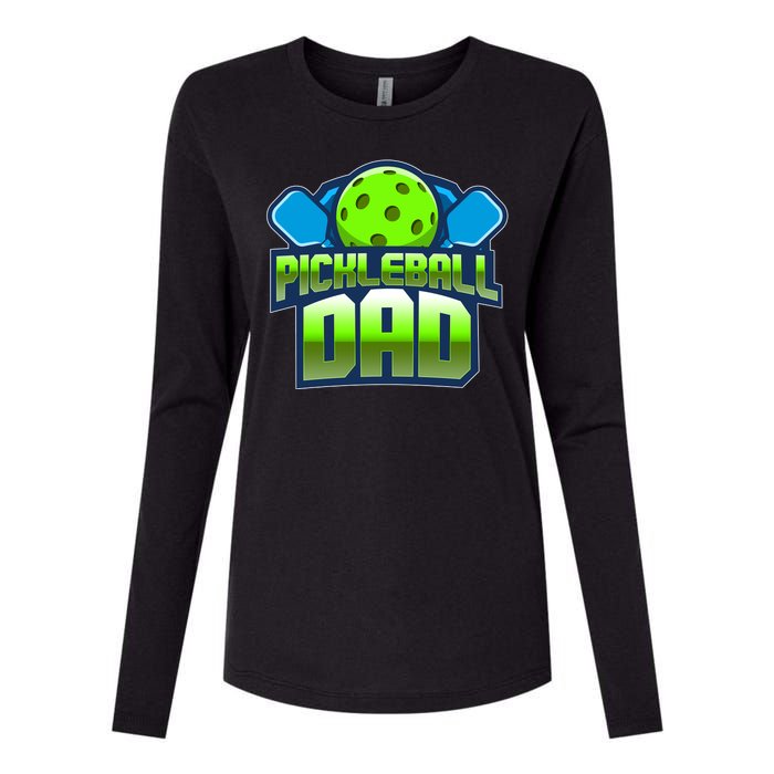 Pickleball Dad Womens Cotton Relaxed Long Sleeve T-Shirt