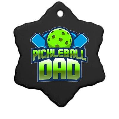 Pickleball Dad Ceramic Star Ornament