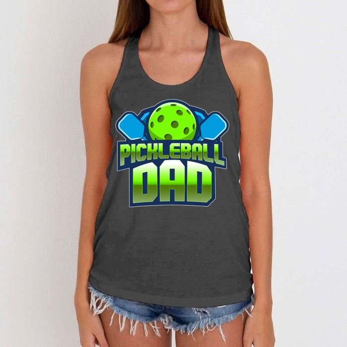 Pickleball Dad Women's Knotted Racerback Tank