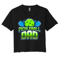 Pickleball Dad Women's Crop Top Tee