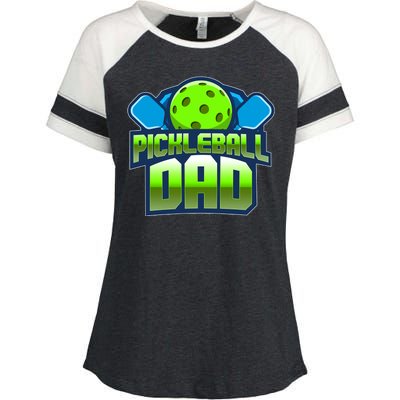 Pickleball Dad Enza Ladies Jersey Colorblock Tee