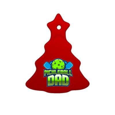 Pickleball Dad Ceramic Tree Ornament