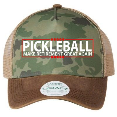 Pickleball Make Retirement Great Again Legacy Tie Dye Trucker Hat