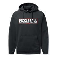 Pickleball Make Retirement Great Again Performance Fleece Hoodie