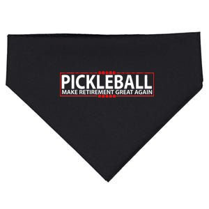 Pickleball Make Retirement Great Again USA-Made Doggie Bandana