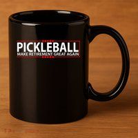 Pickleball Make Retirement Great Again 11oz C Handle Ceramic Mug