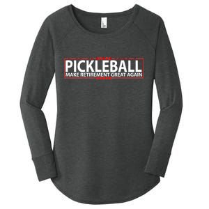 Pickleball Make Retirement Great Again Women's Perfect Tri Tunic Long Sleeve Shirt