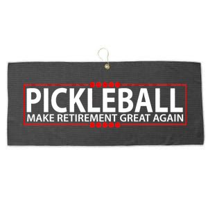 Pickleball Make Retirement Great Again Large Microfiber Waffle Golf Towel