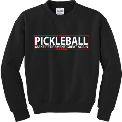 Pickleball Make Retirement Great Again Kids Sweatshirt