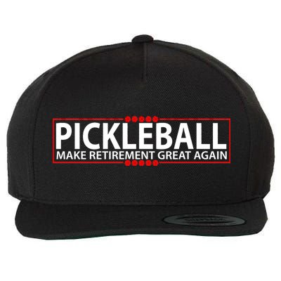 Pickleball Make Retirement Great Again Wool Snapback Cap